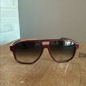 DIFF Burgundy Sunglasses